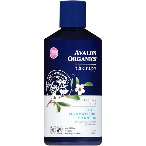 Avalon Organics Therapy Scalp Normalizing Shampoo, Tea Tree Mint, 14 Oz Beauty & Personal Care Avalon Organics