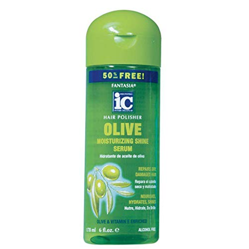 Fantasia IC Salon Hair Polisher Olive Moisturizing Shine Serum 6oz HP-3025 Beauty & Personal Care Fantasia