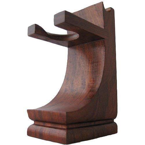 G.B.S Mahogany finish Brush and Razor Drip Stand, Brown Beauty and Personal Care G.B.S
