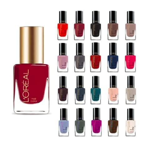 L’Oreal ParisL' Oreal Paris Extraordinaire Gel-Lacque 1-2-3 Nail Color 7 Piece Random Collection 0.39 Fl Oz. (Pack of 7)