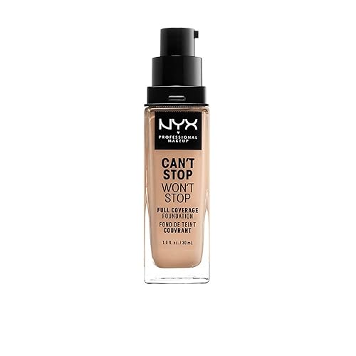 NYX PROFESSIONAL MAKEUP Can't Stop Won't Stop Foundation, 24h Full Coverage Matte Finish - Natural Beauty & Personal Care NYX PROFESSIONAL MAKEUP