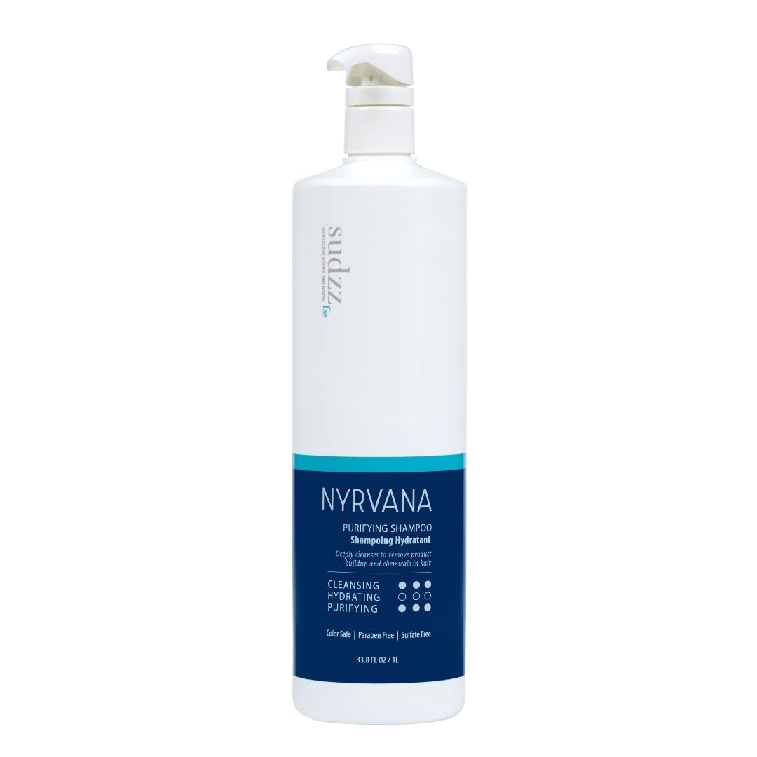 SUDZZFX Nyrvana Purifying - Hair Loss Formula for Men & Women - Protect, Refresh & Go - Color-Treated Routine - Sulfate Free, 33.8 Fl Oz Beauty & Personal Care SUDZZFX