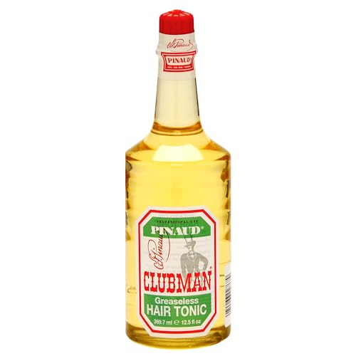Clubman Pinaud Hair Tonic - Classic Greaseless Men’s Grooming Hair Tonic for Men, Stimulates Scalp & Revitalizes Hair Without Grease, 12.5 fl oz Beauty & Personal Care Clubman