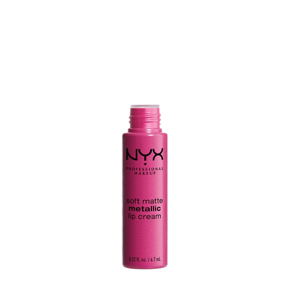 NYX PROFESSIONAL MAKEUP Soft Matte Metallic Lip Cream, Liquid Lipstick - Paris (Mid-Tone Mauve-Pink) Beauty & Personal Care NYX PROFESSIONAL MAKEUP
