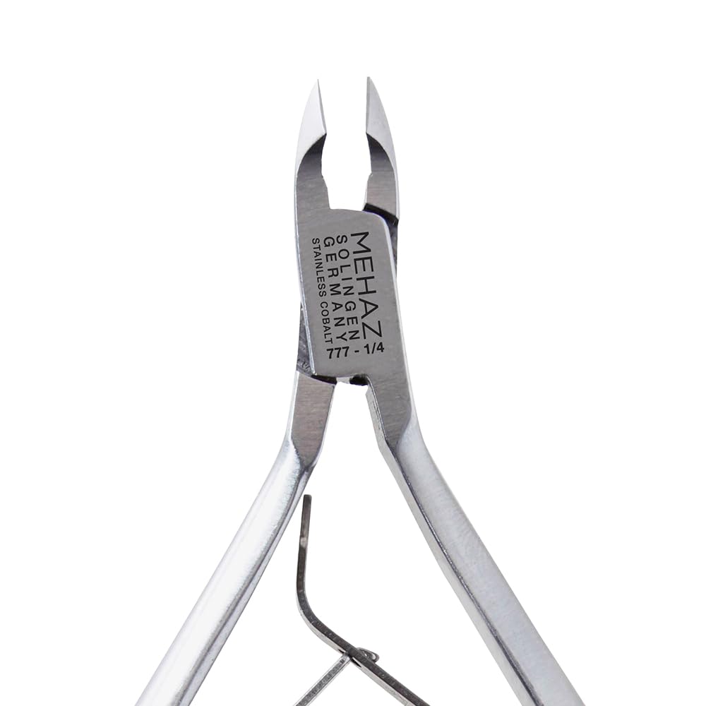Mehaz Stainless Steel Cobalt Cuticle Trimmer, Nail Cuticle Nipper 1/4 Jaw, Cuticles Remover Clippers for Manicure & Pedicure Nail Tools Beauty & Personal Care Mehaz