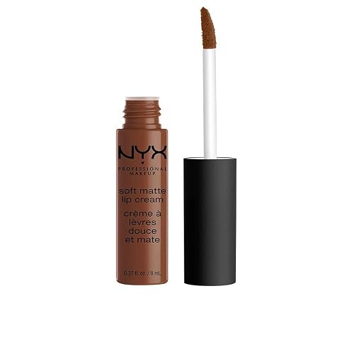 NYX PROFESSIONAL MAKEUP Soft Matte Lip Cream, Lightweight Liquid Lipstick - Dubai (Medium Cool Brown) Beauty & Personal Care NYX PROFESSIONAL MAKEUP