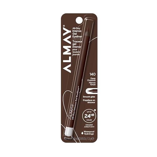 Almay All-Day Intense Gel Eyeliner, 140 Deep Chestnut, 0.045 oz