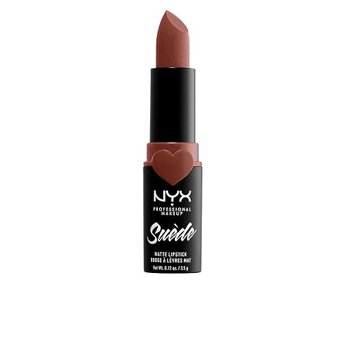 NYX PROFESSIONAL MAKEUP Suede Matte Lipstick, Vegan Formula - Free Spirit (Medium Nude with Pink) Beauty & Personal Care NYX PROFESSIONAL MAKEUP