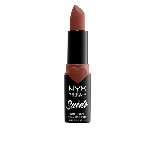 NYX PROFESSIONAL MAKEUP Suede Matte Lipstick, Vegan Formula - Free Spirit (Medium Nude with Pink) Beauty & Personal Care NYX PROFESSIONAL MAKEUP
