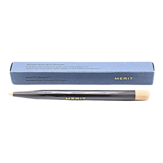 MERIT Brush No. 2 Double Sided Eyeshadow Brush Beauty & Personal Care Merit