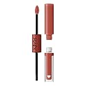 NYX PROFESSIONAL MAKEUP Shine Loud, Long-Lasting Liquid Lipstick with Clear Lip Gloss - Life Goals (Peach Nude) Beauty & Personal Care NYX PROFESSIONAL MAKEUP