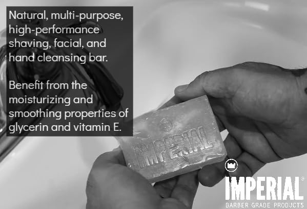 Imperial Barber Glycerin Soap for Shave & Face Use, 6.2 oz. Beauty & Personal Care Imperial Barber Grade Products