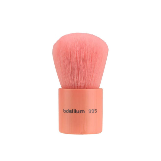 Bdellium Tools Professional Makeup Brush - Pink Bambu Series 995 Kabuki - With Soft Synthetic Fibers, For Full Coverage Application (Pink, 1pc)