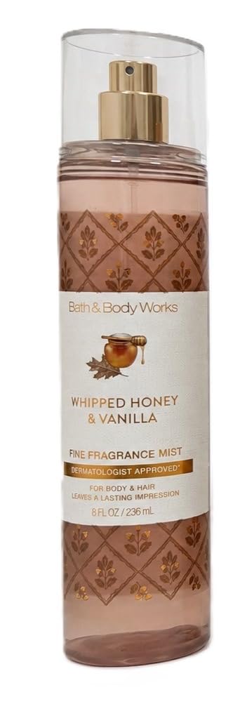 Bath & Body Works Fall Fine Fragrance Mist Collection 8 fl oz - Choose Scent (Whipped Honey & Vanilla)