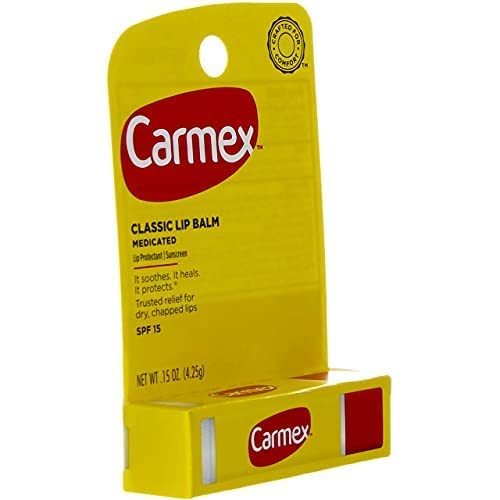 Carmex Classic Lip Balm, Lip Protectant Sunscreen SPF 15, 0.15 Oz Beauty and Personal Care Carmex