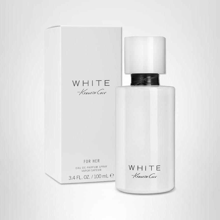 Kenneth Cole White for Her Eau de Parfum Spray for Women, Notes of Mandarin, Vanilla, Musk, and Orchid, Fruity, Fresh, Feminine Scent, Long-Lasting Beauty & Personal Care Kenneth Cole