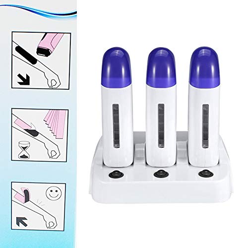 3 Types Portable Wax Roller Warmer for Women's Hair Removal, Roll on Home and Salon Waxing Machine with Cartridges (06#) Beauty and Personal Care Sonew