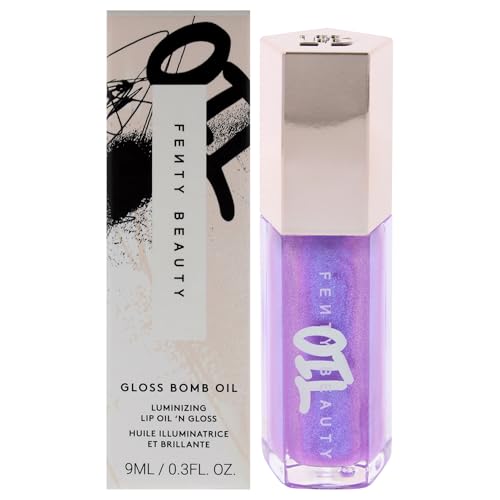 Gloss Bomb Luminizing Lip Oil N Gloss - 02 Miss Jellyfish by Fenty Beauty for Women - 0.3 oz Lip Gloss Beauty & Personal Care FENTY BEAUTY