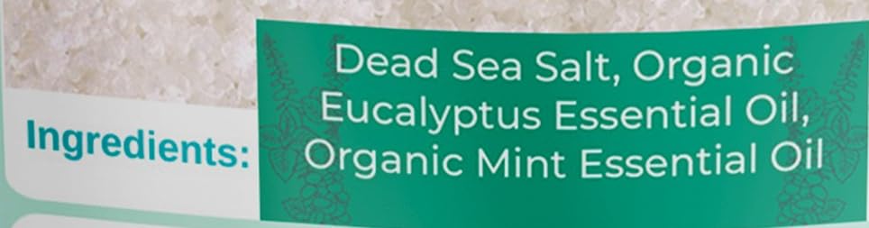 Natural Elephant Dead Sea Eucalyptus Mint Bath Salt - Bathing and Foot Soak for Energizing and Refreshing 100% Pure with Organic Eucalyptus Mint Beauty and Personal Care Natural Elephant