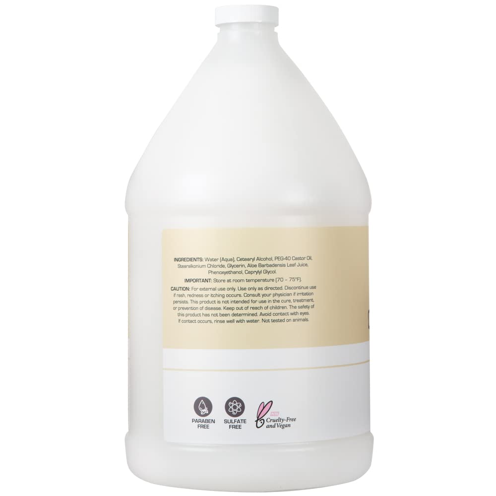 Ginger Lily Farms Club & Fitness Moisturizing Conditioner for Dry Hair, 100% Vegan & Cruelty-Free, Fragrance Free, 1 Gallon (128 fl oz) Refill Beauty and Personal Care Ginger Lily Farms