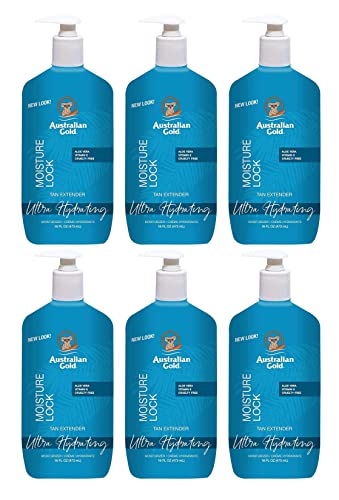 Australian Gold Moist Lock Tan Extender 16 Ounce Pump (473ml) (6 Pack) Beauty & Personal Care Australian Gold