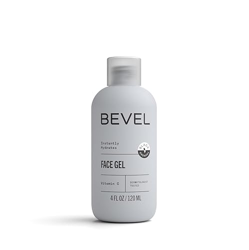 Bevel Face Moisturizer for Men with Vitamin C and Tea Tree Oil, Clear, Lightweight Face Lotion Gel, Improves Dry, Oily and Sensitive Skin, 4 Fl Oz Beauty & Personal Care Bevel