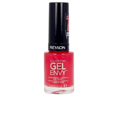 Revlon ColorStay Gel Envy Longwear Nail Polish, with Built-in Base Coat & Glossy Shine Finish, in Red/Coral, 620 Roulette Rush, 0.4 oz Beauty & Personal Care REVLON