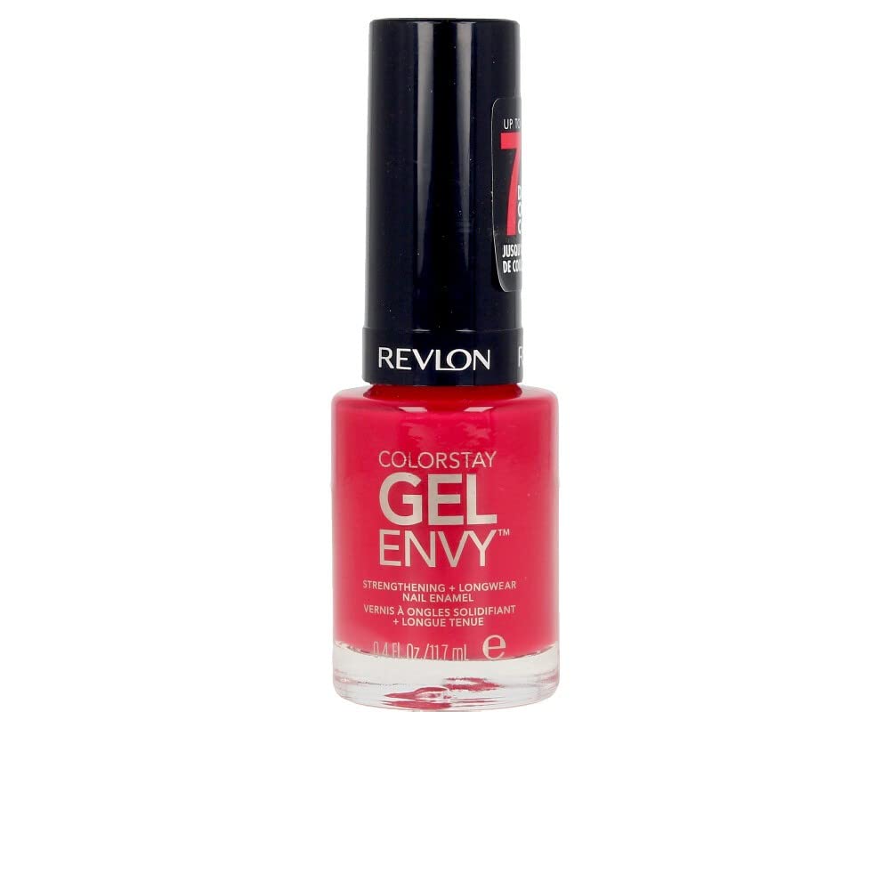 Revlon ColorStay Gel Envy Longwear Nail Polish, with Built-in Base Coat & Glossy Shine Finish, in Red/Coral, 620 Roulette Rush, 0.4 oz Beauty & Personal Care REVLON