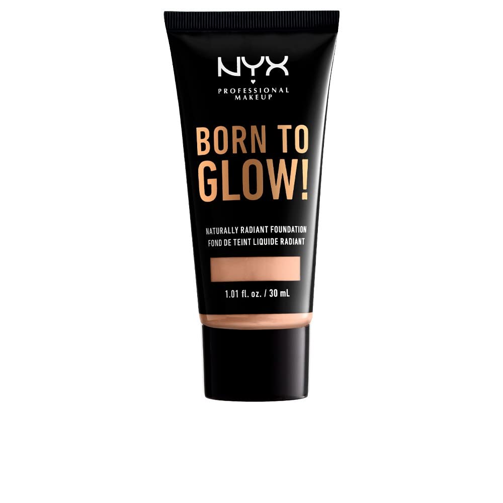 NYX PROFESSIONAL MAKEUP Born To Glow Naturally Radiant Foundation, Medium Coverage - Light Beauty & Personal Care NYX PROFESSIONAL MAKEUP