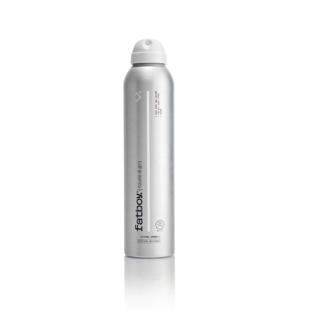 Fatboy Tousle & Go Hair Spray with Aloe Vera & Sunflower Seed Extract, Lightweight Hold Hair Texture Spray for Volume, Tousled Finish, Hair Care Beauty & Personal Care Fatboy Hair
