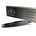 Zizzili Basics Mini Slant Tweezers - Best Tweezers for Eyebrow, Facial Hair Removal and your Precision Needs (Midnight Ombre) Beauty & Personal Care Zizzili Basics