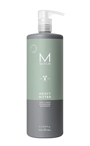 MITCH by Paul Mitchell Heavy Hitter Daily Deep Cleansing Shampoo for Men, For All Hair Types, 33.8 fl. oz. Beauty & Personal Care MITCH