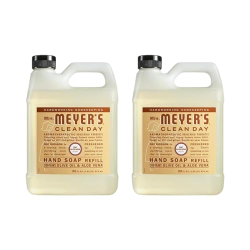 Mrs. MEYER'S Liquid Hand Soap Refill, Oat Blossom 33 Fl Oz. (Pack of 2) Beauty & Personal Care Mrs. MEYER'S