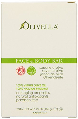 Olivella Face and Body Soap, Scented All-Natural 100% Virgin Olive Oil from Italy, 5.29-Ounce Bars (Pack of 12) Beauty & Personal Care Olivella
