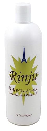 Rinju Body & Hand Lotion 16 Ounce Enriched With Vitamin-E (473ml) (2 Pack) Beauty & Personal Care Rinju