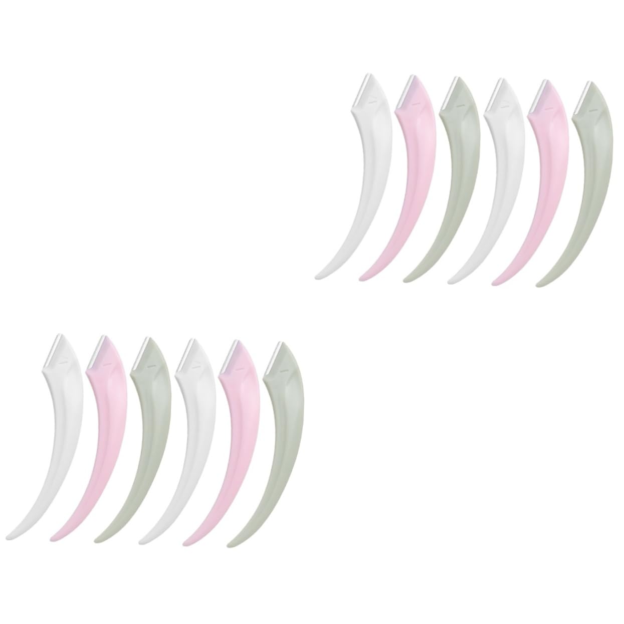 FOMIYES 2sets Stainless Steel Face Razors for Women Eyebrow Shaver Facial Hair Removal Tool 6pcs*2 Beauty and Personal Care FOMIYES