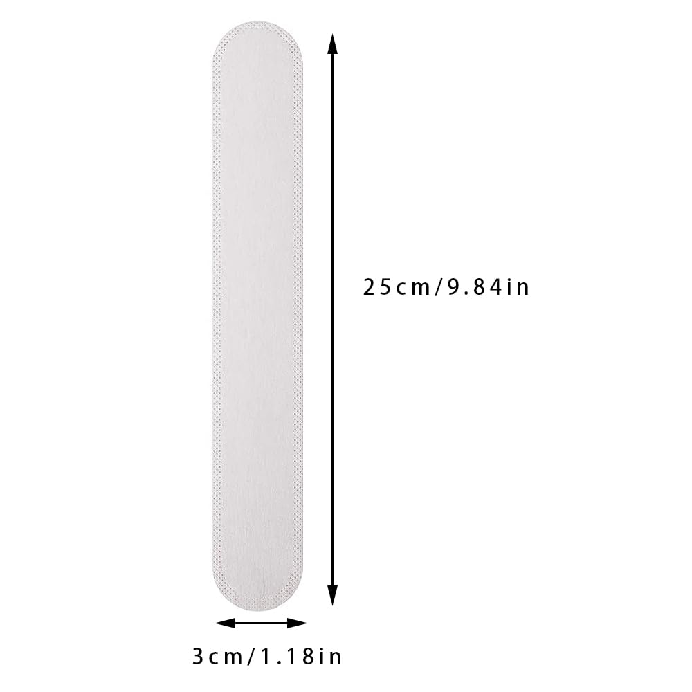 100pcs Collar Protectors Hat Tape Self-Adhesive Neck Liner Pads Against Collar Sweat Stains (White) Beauty and Personal Care RCFINE