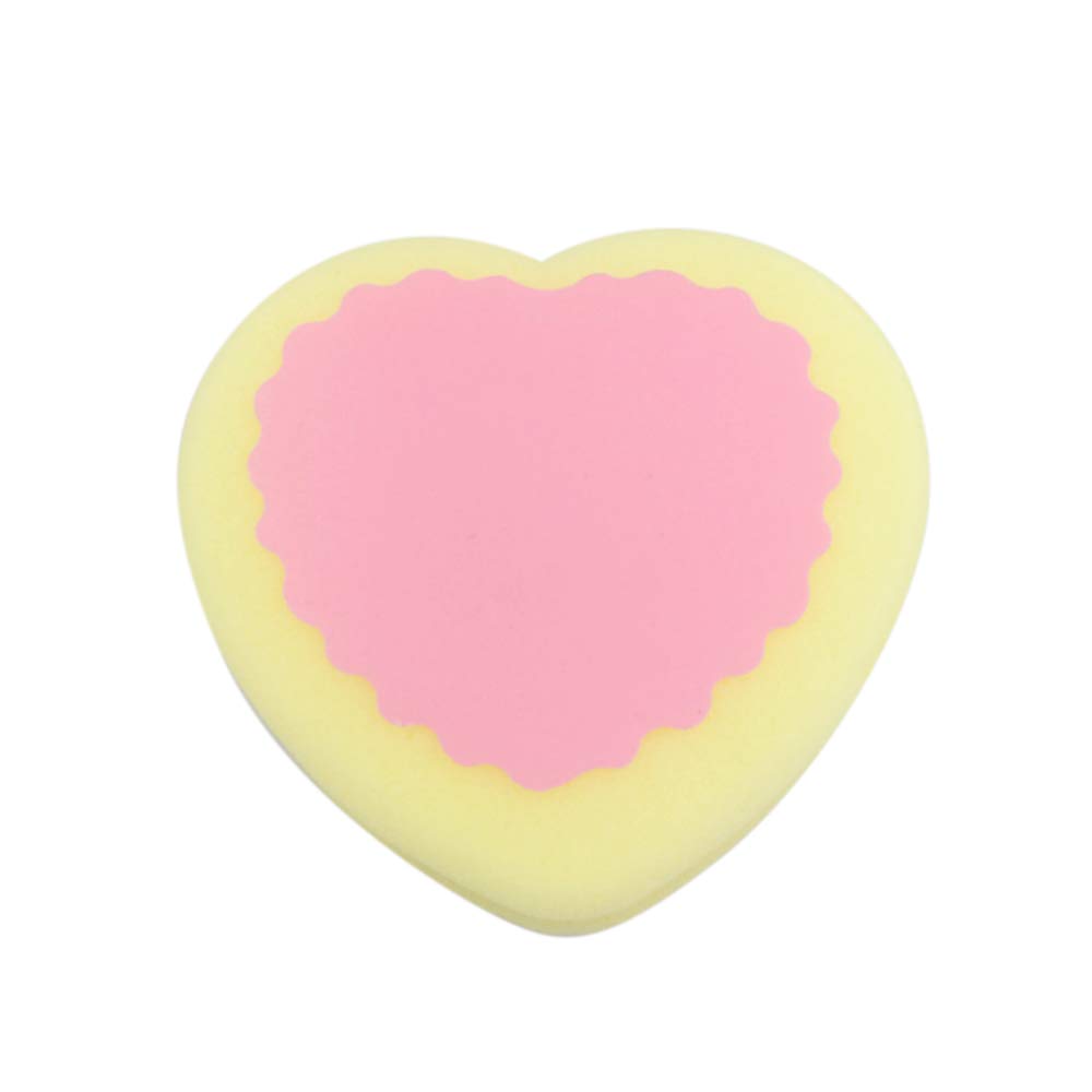 Tomvorks Painless Hair Removal Effective Remove Tool for Smooth Skin Pink Green Sponge for Face Hair Remover (heart) Beauty and Personal Care tomvorks