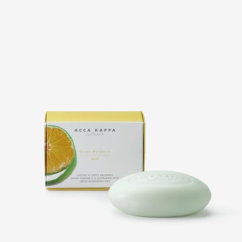 Acca Kappa Green Mandarin Soap - Refreshing Citrus Vegetable Bar Soap, 150g Beauty & Personal Care Acca Kappa