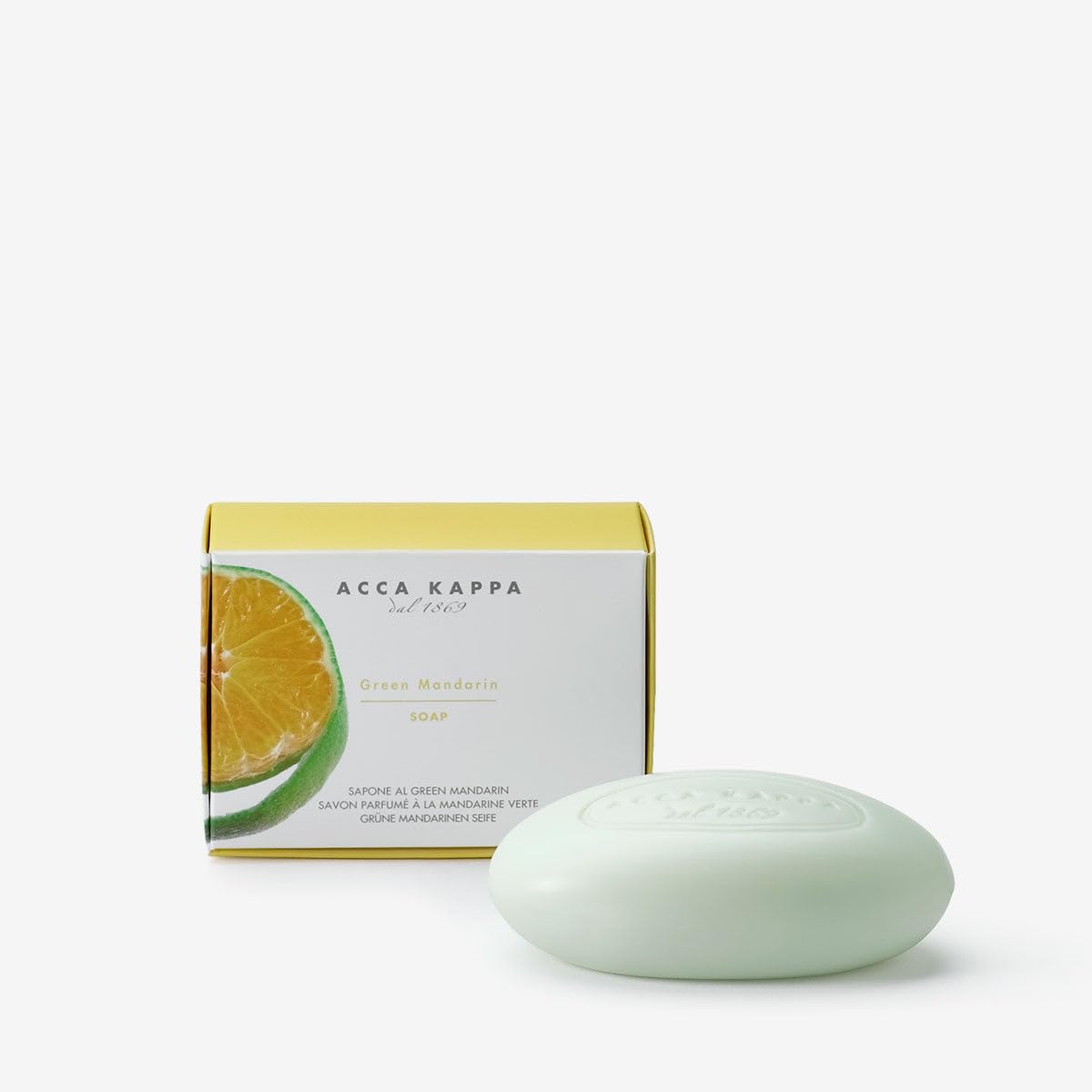 Acca Kappa Green Mandarin Soap - Refreshing Citrus Vegetable Bar Soap, 150g Beauty & Personal Care Acca Kappa