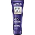 L’Oreal Paris Sulfate Free Brass Toning Purple Shampoo for Blonde, Bleached, Silver, or Brown Highlighted Hair, EverPure, 6.8 Fl Oz (Packaging May Beauty & Personal Care L'Oreal Paris