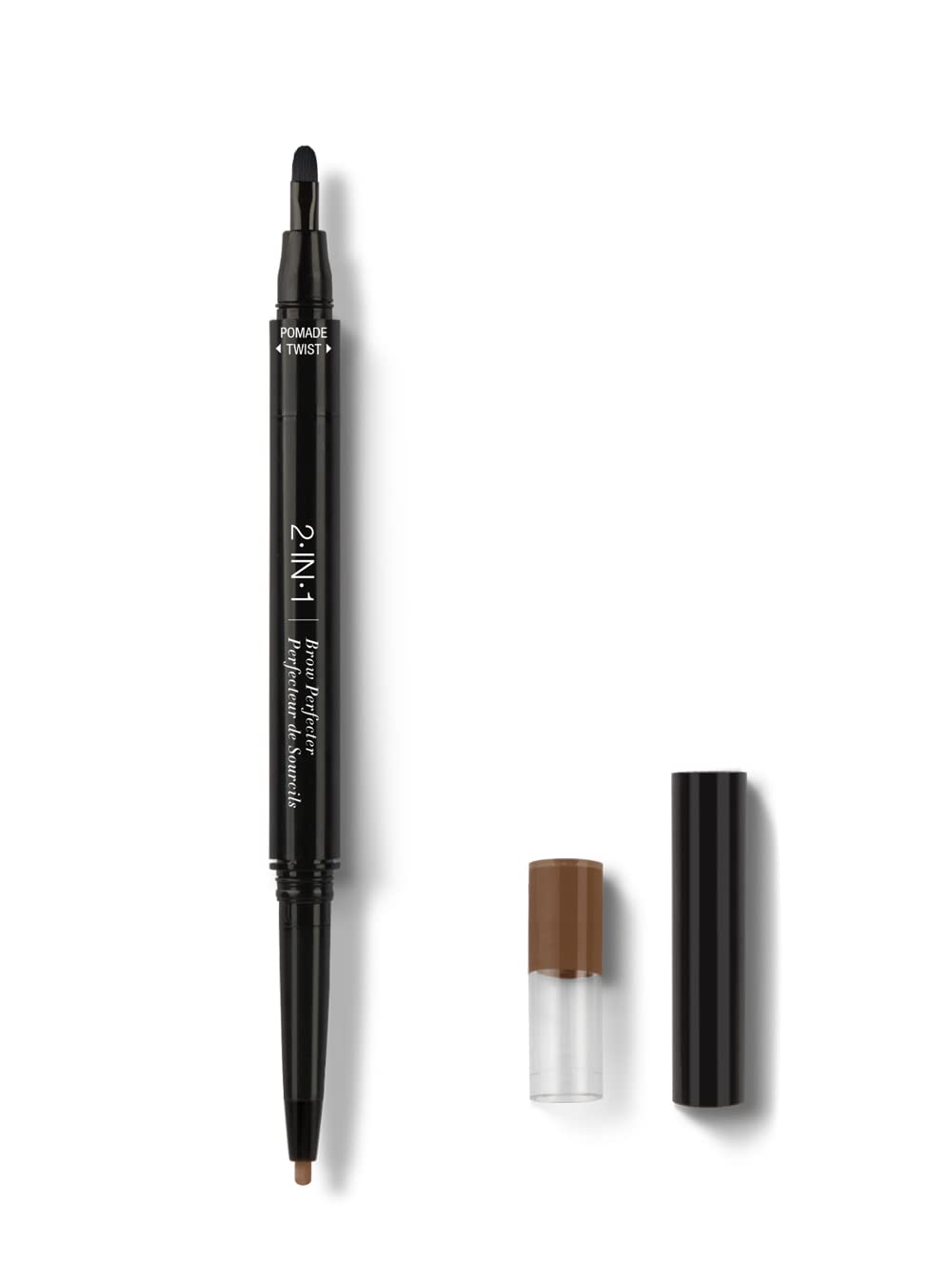 Absolute New York 2-in-1 Brow Perfecter, Dual-Ended Eyebrow Tool, Pencil and Pomade (AEBD04 Chocolate) Beauty & Personal Care Absolute New York