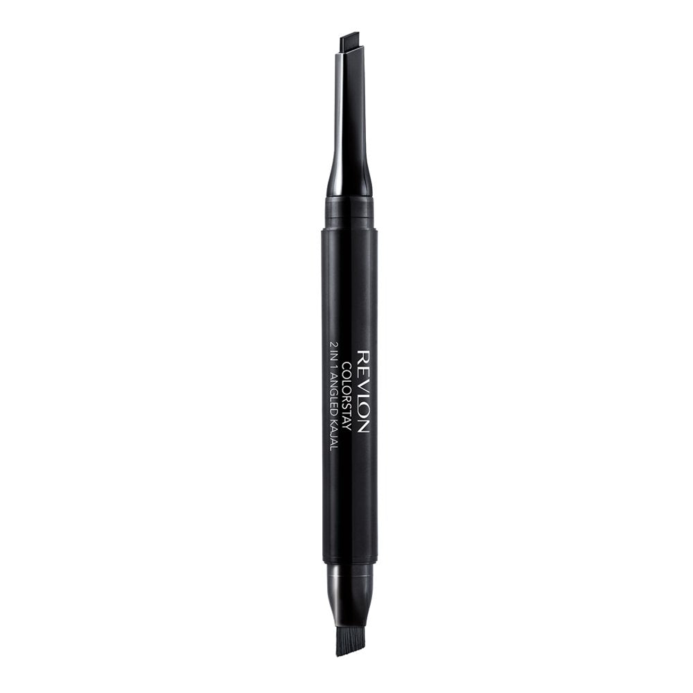 Revlon Pencil Eyeliner, ColorStay 2-in-1 Eye Makeup,Waterproof, Longwearing with Smudge Brush, Angled Kajal Eyeliner, 101 Onyx, 0.01 Oz Beauty & Personal Care REVLON