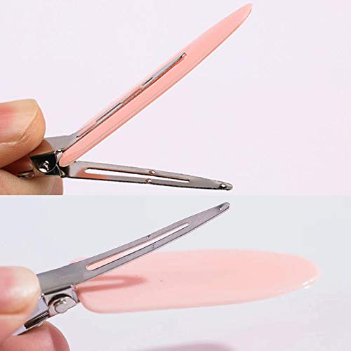 6 Pieces No Bend Hair Clips, No Crease Hair Clip for Hairstyling, Makeup Clips for Women and Girls (Black&Pink&White) Beauty & Personal Care LUOTIVON