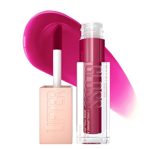 Maybelline New York Lifter Gloss Hydrating Lip Gloss with Hyaluronic Acid, Taffy, Sheer Berry, 1 Count Beauty & Personal Care MAYBELLINE