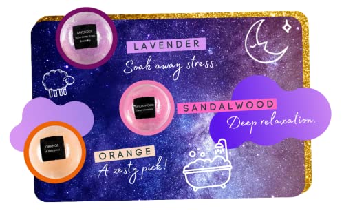 Sweet Dreams Aromatherapy Relaxing Bath Bomb Gift Set for Women - 6 Bomb Bath Fizzers at 4OZ or 113g per Bubble & Spa Bath Gifts Beauty & Personal Care Freida and Joe