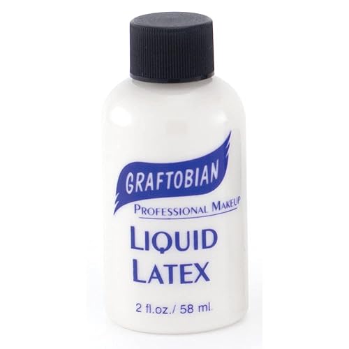 Graftobian Liquid Latex SFX Makeup - Professional Skin Safe Adhesive for Special Effects and Body FX, For Theatrical Stage, Cosplay, and Halloween Beauty & Personal Care Graftobian