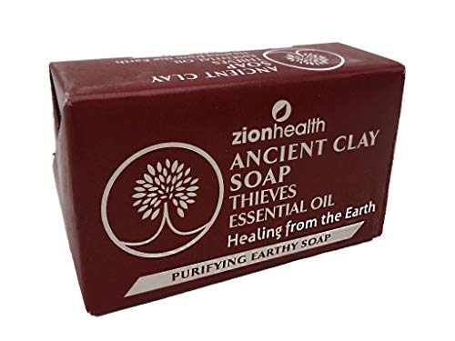 Zion Health Ancient Clay Natural Soap Grave Robber Oil 6 oz Bar Soap Beauty & Personal Care Zion Health