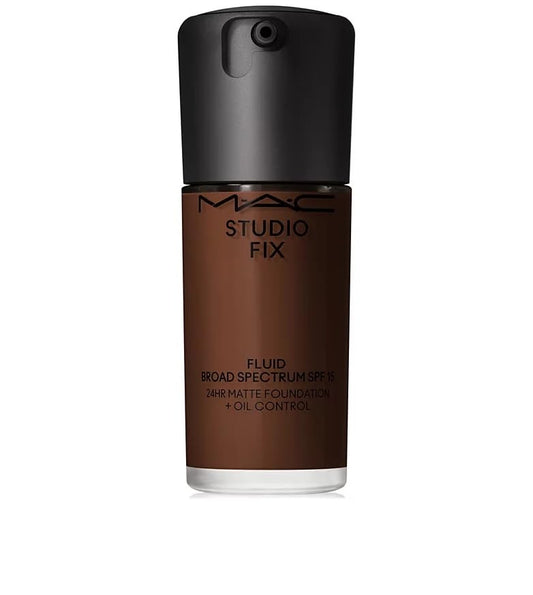 MAC Studio Fix Fluid SPF 15 24HR Matte Foundation + Oil Control, NC65, 1 Ounce Beauty & Personal Care MAC