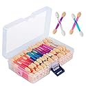 Cuttte 120PCS Disposable Dual Sides Eye Shadow Sponge Applicators with Container, 4 Colors Eyeshadow Brushes Makeup Applicator Beauty & Personal Care Cuttte